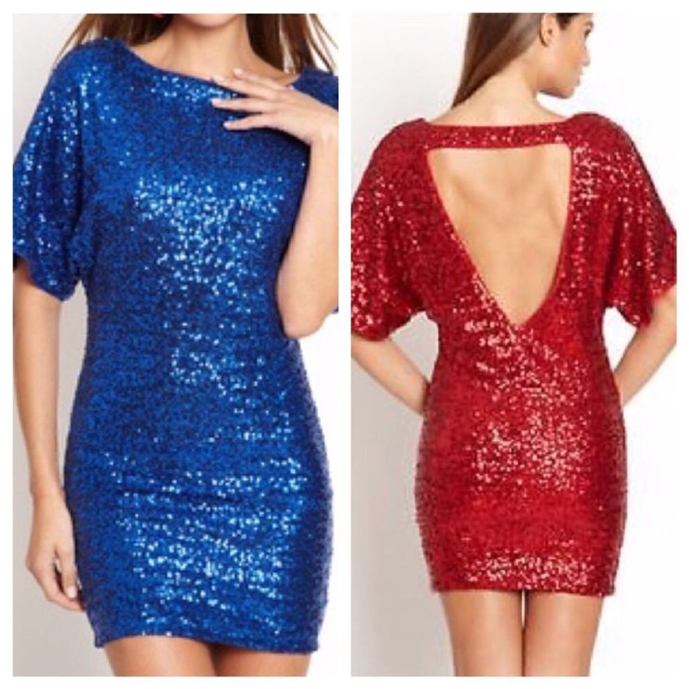 La Cite’ blue sequins formal dress size small